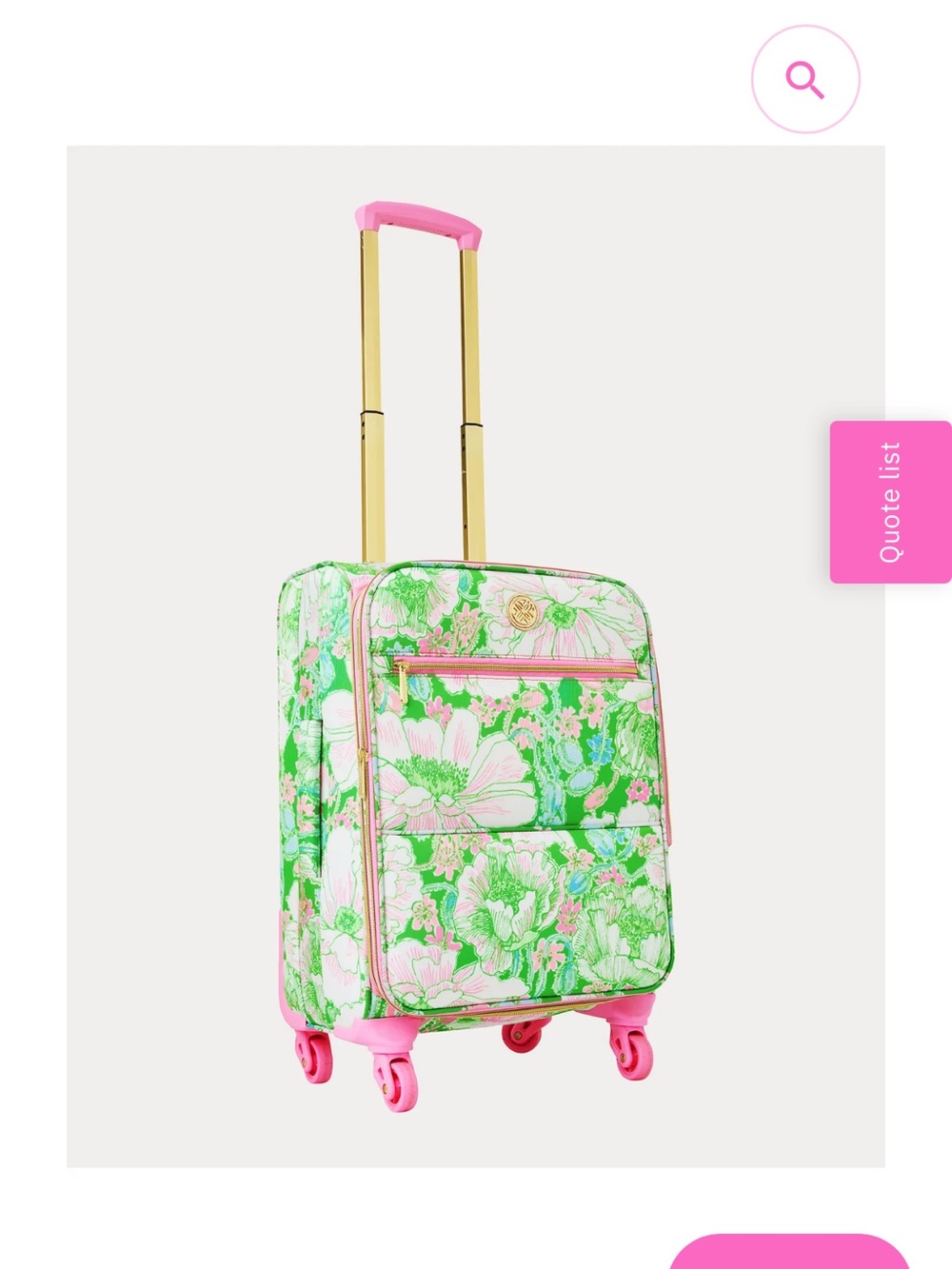 Lilly Pulitzer Rolling Suitcase - Picture 1 of 2